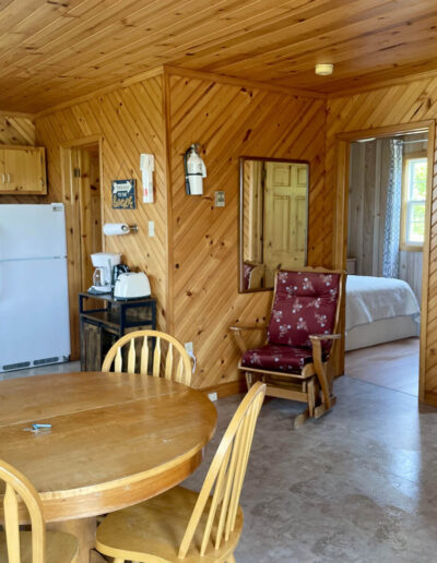 The Cottage at Nautical Retreats in Bayfield, Nova Scotia ~ Kitchen & Living Room Area